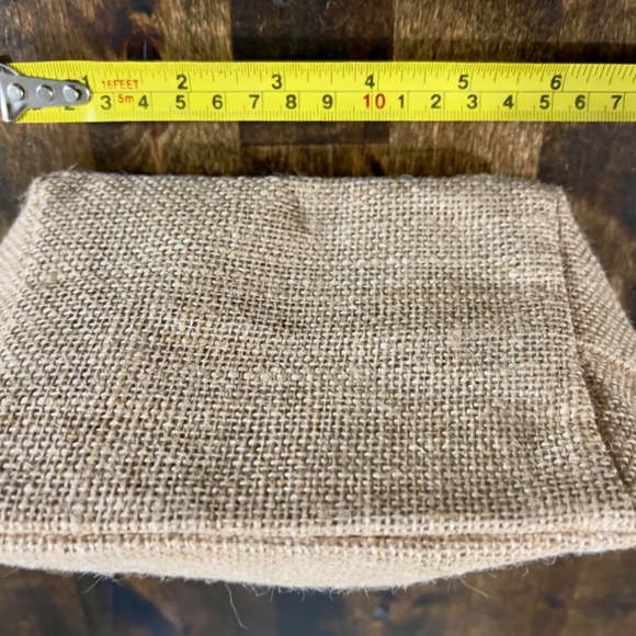 buckhead betties Jute Zipper Bag Khaki Summer Beach - Picture 10 of 10